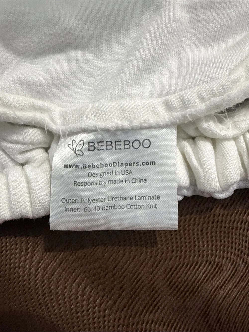 BeBeBoo White Reusable Diaper Covers with Snap Closures Baby